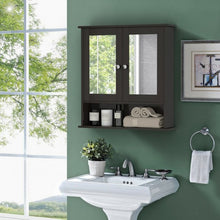 Load image into Gallery viewer, Bathroom Wall Mount Mirror Cabinet Organizer-Brown
