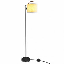 Load image into Gallery viewer, Standing Arc Modern Floor Lamp W/ Fabric Hanging Lamp

