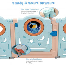 Load image into Gallery viewer, 16-Panel Foldable Baby Safety Play Yard Playpen with Lockable Gate
