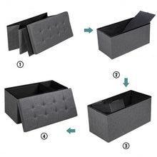 Load image into Gallery viewer, 31.5&quot; Fabric Foldable Storage with Removable Storage Bin-Dark Gray
