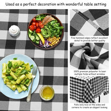 Load image into Gallery viewer, 10 Pcs 60&quot; x 126&quot; Rectangular Polyester Party Tablecloth-Black
