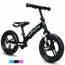 Load image into Gallery viewer, 12&quot; Kids No-Pedal Balance Bike with Adjustable Seat-Black
