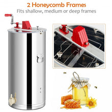 Load image into Gallery viewer, 2 Frame Honey Extractor Manual Crank Separator Beekeeping Equipment
