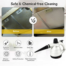 Load image into Gallery viewer, 1050W Portable Multipurpose Pressurized Handheld Steam Cleaner-White
