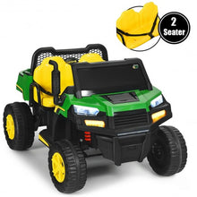 Load image into Gallery viewer, 12V Battery Powered Kids Ride On Dumpbed Truck RC-Green
