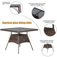 Load image into Gallery viewer, Outdoor 5PCS Dining Table Set with 1 Table and 4 Single Sofas
