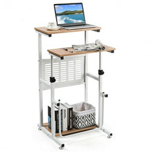 Load image into Gallery viewer, Height Adjustable Stand Up Desk Computer Workstation
