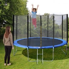 Load image into Gallery viewer, 14&#39; Trampoline Combo with Safety Enclosure Net Pad and Ladder
