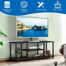 Load image into Gallery viewer, 3-Tier TV Stand Entertainment Media Center Console Shelf-Black
