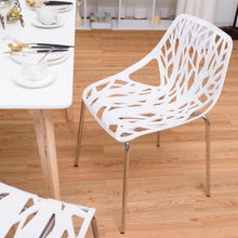 Load image into Gallery viewer, Set Of 6 Accent Armless Plastic Dining Side Chairs
