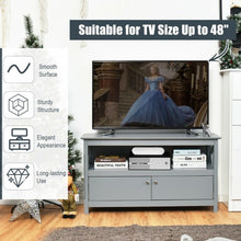 Load image into Gallery viewer, 44&quot; Wooden Storage Cabinet TV Stand-Gray
