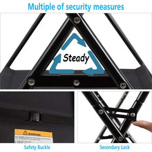 Load image into Gallery viewer, Portable Infant Changing Station Baby Diaper Table with Safety Belt-Black
