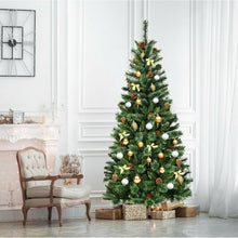 Load image into Gallery viewer, 7 ft Premium Hinged Artificial Christmas Tree with Pine Cones
