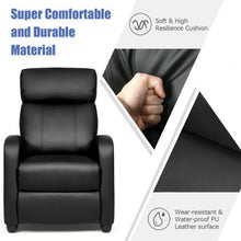 Load image into Gallery viewer, PU Leather Massage Recliner Chair with Footrest-Black
