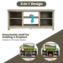 Load image into Gallery viewer, 2-Tier 58&quot; TV Stand Entertainment Media Console Center-Gray
