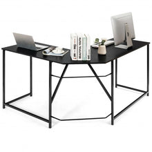 Load image into Gallery viewer, 58&quot; x 47&quot; L Shaped Corner Home Office Computer Desk Home-Black

