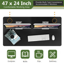 Load image into Gallery viewer, 47” x 24” Universal Tabletop for Standard and Standing Desk Frame-Black
