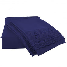 Load image into Gallery viewer, Twin Size 4 Pieces Bed Sheet Set-Navy
