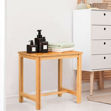 Load image into Gallery viewer, 18&quot; Shower Bench Bamboo Bath Spa Seat

