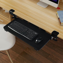 Load image into Gallery viewer, Keyboard Tray Under Desk Clamp-On Retractable Platform Computer Drawer
