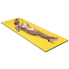 Load image into Gallery viewer, 3-layer Tear-resistant Relaxing Foam Floating Pad-Yellow
