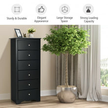 Load image into Gallery viewer, 6 Drawers Chest Dresser Clothes Storage Bedroom Furniture Cabinet-Black

