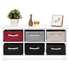Load image into Gallery viewer, Wooden Basket Storage Chest with 6 Drawer Baskets
