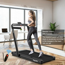 Load image into Gallery viewer, 4.75HP 2 In 1 Folding Treadmill with Remote APP Control-Black
