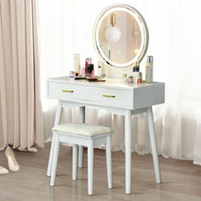 Load image into Gallery viewer, Vanity Dressing Table Set with 3 Lighting Modes
