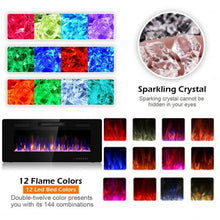 Load image into Gallery viewer, 42&quot; Recessed Ultra Thin Wall Mounted Electric Fireplace
