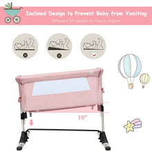 Load image into Gallery viewer, Travel Portable Baby Bed Side Sleeper  Bassinet Crib with Carrying Bag-Pink

