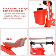 Load image into Gallery viewer, Kids Tricycle Rider with Adjustable Seat-Red
