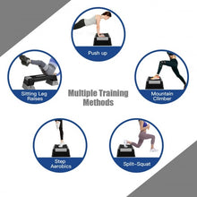 Load image into Gallery viewer, Aerobic Exercise Stepper Trainer with Adjustable Height 5&quot;- 7&quot;- 9&quot;-Gray
