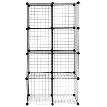 Load image into Gallery viewer, DIY 8 Cube Grid Wire Cube Shelves
