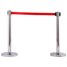 Load image into Gallery viewer, 6 Pcs Crowd Control Barrier Stanchion Posts Queue Belt
