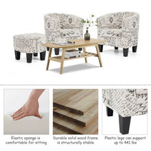 Load image into Gallery viewer, Barrel Accent Linen Fabric Upholstered Chair Tub Chair-Beige
