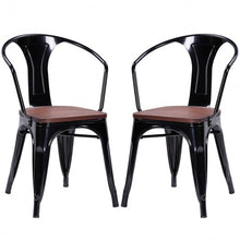 Load image into Gallery viewer, Set of 2 Tolix Style Armchair-Black
