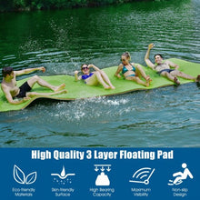 Load image into Gallery viewer, 12&#39; x 6&#39; 3 Layer Floating Water Pad-Green
