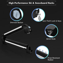Load image into Gallery viewer, 23&quot;/30&quot; Universal Ski &amp;  Snowboard Roof Racks Fit 6 Pairs Skis or 4 Snowboards-M
