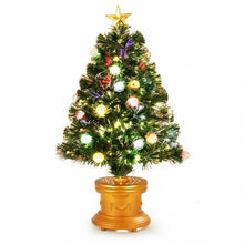 Load image into Gallery viewer, 3&#39; Pre-Lit Fiber Optical Firework Christmas Tree
