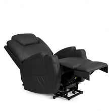 Load image into Gallery viewer, Electric Lift Power Recliner Heated Vibration Massage Chair-Black
