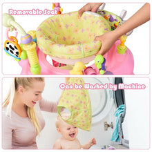 Load image into Gallery viewer, 2-in-1 Baby Jumperoo Adjustable Sit-to-stand Activity Center-Pink
