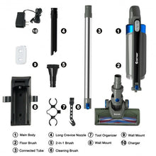 Load image into Gallery viewer, Handheld Stick Vacuum Cleaner with Detachable Battery &amp; Filtration-Blue
