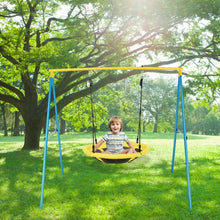 Load image into Gallery viewer, Swing Set w/40"� Saucer Tree Swing &amp; Heavy Duty A-Frame Metal Swing Stand Combo
