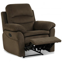 Load image into Gallery viewer, Manual Reclining Single Sofa with Footrest-Brown
