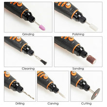 Load image into Gallery viewer, Cordless Rotary Tool Kit Lithium-Ion Battery Powered 3 Speed
