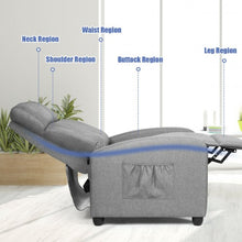 Load image into Gallery viewer, PU Leather Massage Recliner Chair with Footrest-Gray
