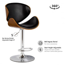 Load image into Gallery viewer, 1 PC Adjustable Swivel Bentwood Bar Stool
