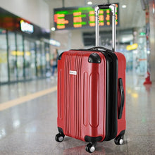 Load image into Gallery viewer, GLOBALWAY Expandable 20&quot; ABS Carry On Luggage Travel Bag Trolley Suitcase-Red

