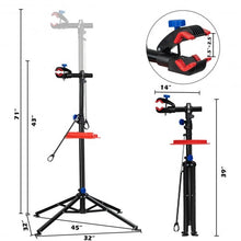 Load image into Gallery viewer, Pro Bike Adjustable 41&quot; To 75&#39;&#39; Cycle Bicycle Rack Repair Stand w/ Tool Tray Red
